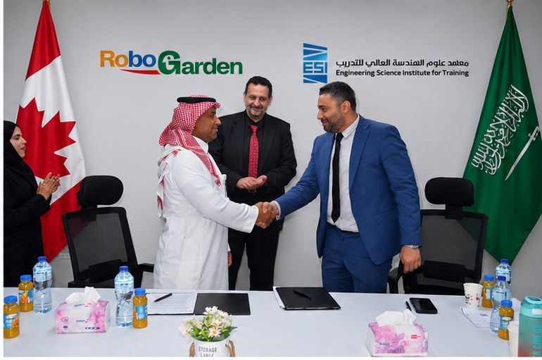 معهد علوم الهندسة يوقّع شراكة استراتيجية مع RoboGarden الكندية لتعزيز التدريب التقني والذكاء الاصطناعي