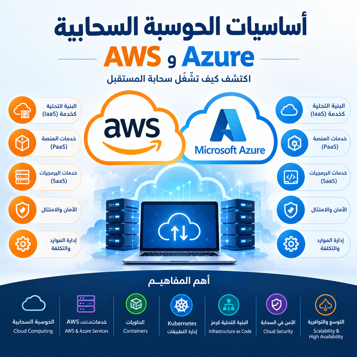 أساسيات الحوسبة السحابية AWS وAzure